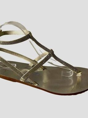 Pedro Garcia real Swarovski Strappy Flat Sandals